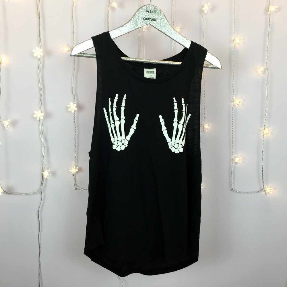 NWOT RARE Skeleton Hands Tank